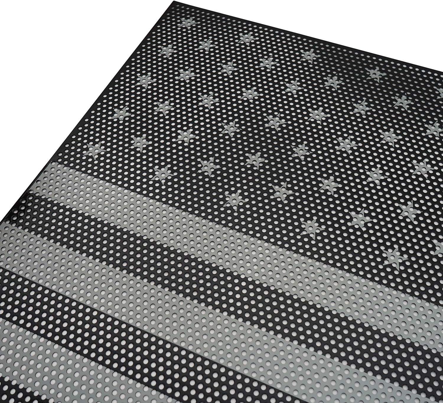 imageHooke Road Front Mesh Grill Insert for Jeep Gladiator JTJeep Wrangler JL 2018 2019 2020 2021 2022 2023 2024 2025  Faded White ampamp Black US Flag