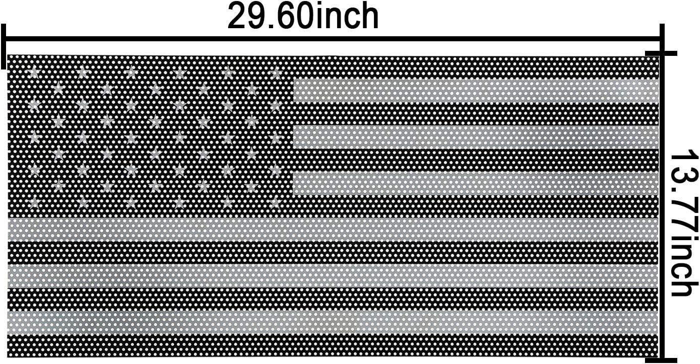 imageHooke Road Front Mesh Grill Insert for Jeep Gladiator JTJeep Wrangler JL 2018 2019 2020 2021 2022 2023 2024 2025  Faded White ampamp Black US Flag