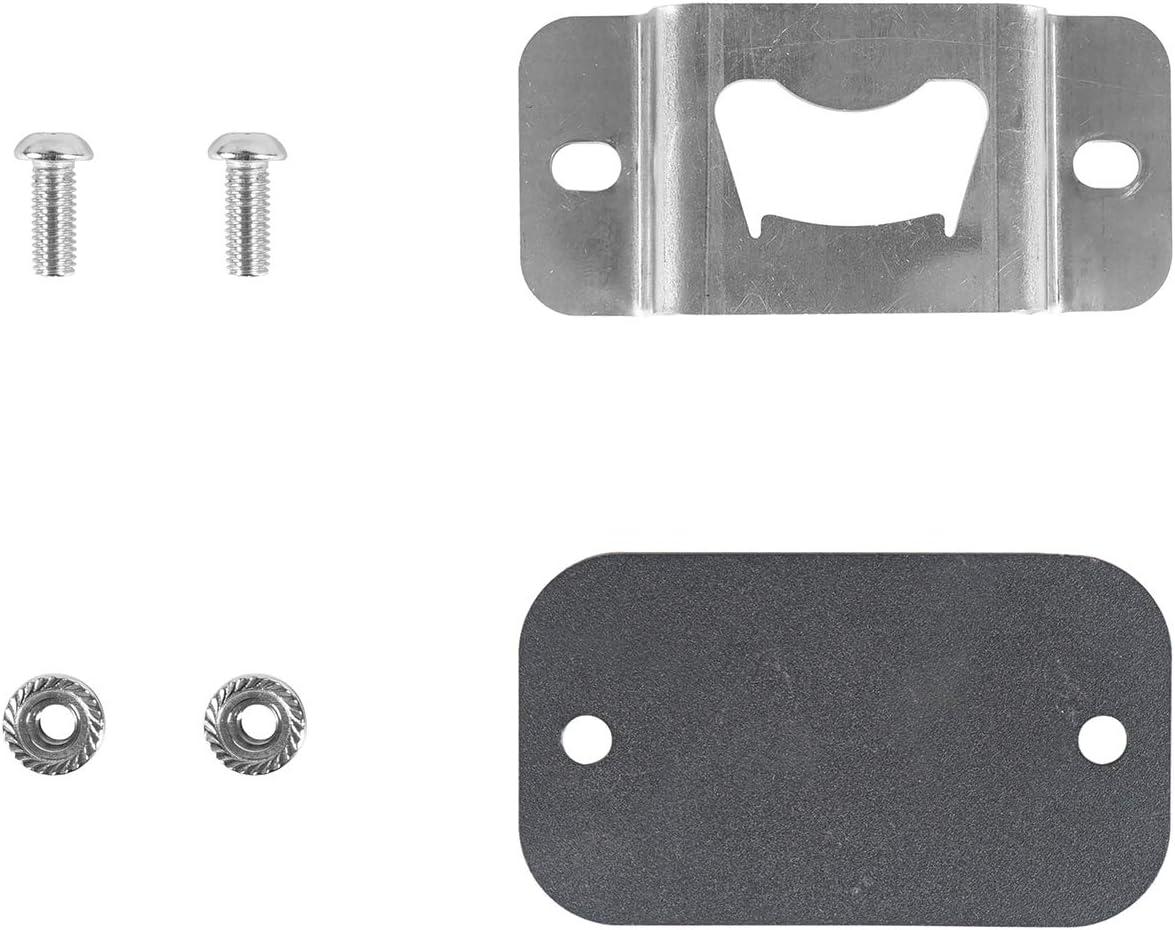 imageHooke Road Wrangler Bottle Opener Rear License Plate Tailgate Accessory for 20072018 Jeep JK Wrangler ampamp Unlimited Sport Sahara Rubicon