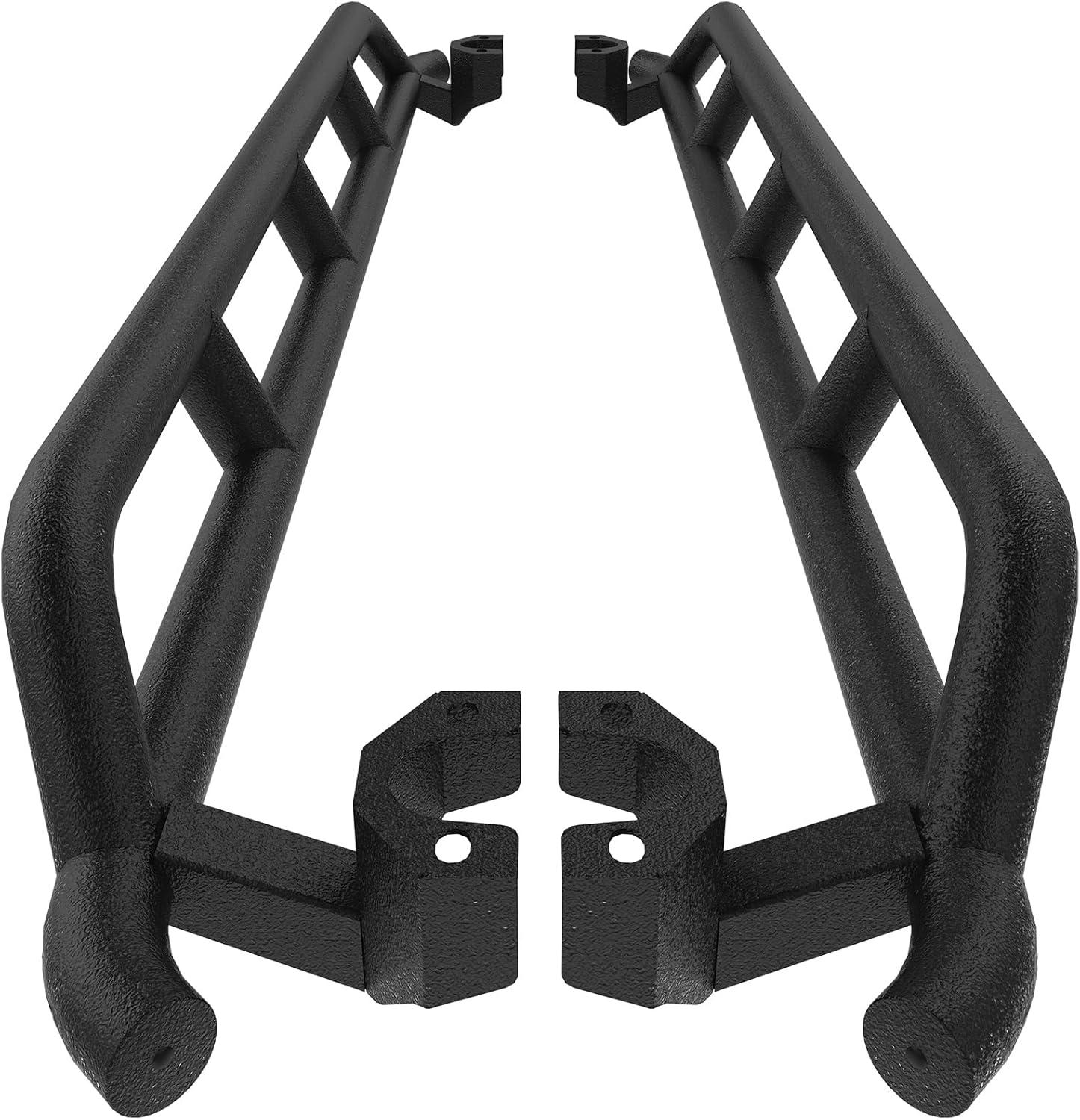 imageHooke Road Wrangler JK Rock Slider Nerf Bars Running Boards for 20072018 Jeep Wrangler JK Unlimited 4 Door Pair