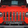 imageHooke Road Front Mesh Grill Insert for Jeep Gladiator JTJeep Wrangler JL 2018 2019 2020 2021 2022 2023 2024 2025  Faded White ampamp Black US Flag