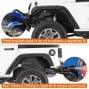 imageHooke Road JK Fender Flare Kit High Clearance Tube Fenders for 20072018 Jeep Wrangler JK JKU 24 Doors 4 PCS Set Front and Rear Wheel Well Liner Trim