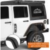 imageHooke Road JK Fender Flare Kit High Clearance Tube Fenders for 20072018 Jeep Wrangler JK JKU 24 Doors 4 PCS Set Front and Rear Wheel Well Liner Trim
