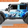 imageHooke Road Wrangler JK Rock Slider Nerf Bars Running Boards for 20072018 Jeep Wrangler JK Unlimited 4 Door Pair