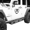 imageHooke Road Wrangler JK Running Boards 4 Door Tube Side Steps Nerf Bar for 20072018 Jeep Wrangler JK Unlimited 4 Doors Only Textured Black Heavy Duty