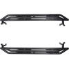 imageHooke Road Wrangler JK Running Boards 4 Door Tube Side Steps Nerf Bar for 20072018 Jeep Wrangler JK Unlimited 4 Doors Only Textured Black Heavy Duty