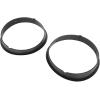 imageHooke Road Wrangler TJ Matte Black Headlight Bezels Cover Trim for 19972006 Jeep Wrangler TJ Pair