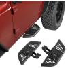 imageHooke Road 2 Doors Running Boards Nerf Side Step Bars for 20072018 Jeep Wrangler JK 2Door 2 PCS Step Pads