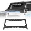 imageHooke Road Mad Max Windshield Frame Cover Roof Sun Visor Cowl Body Armor for 20072018 Jeep Wrangler JK ampamp Unlimited Include 4 LED Light Pods