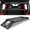 imageHooke Road Rear Trunk Cargo Rack Basket Tray for 20072025 Jeep Wrangler JK JL 4Door Hardtops Sturdy Steel Shelf for Camping Trip Gear