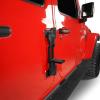 imageHooke Road Wrangler Door Hinge Steps Aluminum Folding Foot Peg Doorstep Rooftop Access Pedal Hook for 20072025 Jeep Wrangler JK JL 24Door ampamp Gladiator JT  2 PCs