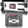 imageHooke Road Wrangler Spare Tire Delete License Plate Relocation Kit wPlate Illuminate Light ampamp Third Brake Light for 20072018 Jeep Wrangler JK ampamp Unlimited
