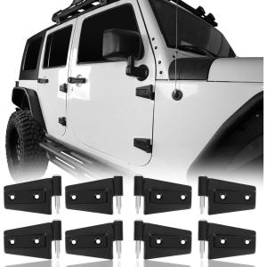 imageHooke Road Wrangler Body Door Hinge Set Compatible with Jeep Wrangler JK ampamp JKU Unlimited 0718Door Hinge