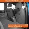 imageHooke Road 2PCS Tacoma MOLLE Panel Seat Headrest Storage Metal Shelf for Toyota Tacoma 20052023 2nd amp 3rd Gen Pickup Truck Black Steel