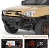 imageHooke Road 4th Gen 4Runner Front Bumper wBull Bar for 20032009 Toyota 4Runner Offroad Bumper with Winch Plate Includes Dring Mounts amp 4 LED Lights Black Steel