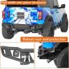 imageHooke Road Bronco Tubular Rear Bumper for 20212026 Ford BroncoNot for Raptor  Heavy Duty Steel Back Bumper with LED Lights Sensor Holes Drings