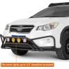imageHooke Road Crosstrek Tubular Front Bumper Bull Bar Rally Light Bar for 20132017 Subaru XV Crosstrek Sturdy Steel Bumper with 4 Light Mounting Tabs  NoDrill Installation