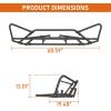 imageHooke Road Crosstrek Tubular Front Bumper Bull Bar Rally Light Bar for 20132017 Subaru XV Crosstrek Sturdy Steel Bumper with 4 Light Mounting Tabs  NoDrill Installation