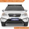 imageHooke Road Crosstrek Tubular Front Bumper Bull Bar Rally Light Bar for 20132017 Subaru XV Crosstrek Sturdy Steel Bumper with 4 Light Mounting Tabs  NoDrill Installation