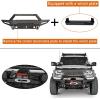 imageHooke Road Discovery Front Bumper for Ford Bronco 20212026 24 Doors Exclude Bronco Sport amp Raptor Offroad Bumper with Winch Plate Drings Bull Bar