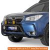 imageHooke Road Forester Rally Light Bar Front Bumper Guard for Subaru Forester 2014 2015 2016 2017 2018 4 Light Tabs Nugde Bull Bar  No Drill Installation