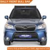 imageHooke Road Forester Rally Light Bar Front Bumper Guard for Subaru Forester 2014 2015 2016 2017 2018 4 Light Tabs Nugde Bull Bar  No Drill Installation