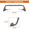 imageHooke Road Forester Rally Light Bar Front Bumper Guard for Subaru Forester 2014 2015 2016 2017 2018 4 Light Tabs Nugde Bull Bar  No Drill Installation
