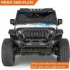 imageHooke Road Steel Skid Plate Front Bumper Cover for 20182026 Jeep Wrangler JL amp Gladiator JT Offroad Lower Body Armor Guard Only Compatible with Hooke Road Different Trail Front Bumper