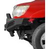 imageHooke Road Tacoma Front Bumper Compatible with 20052011 Toyota Tacoma 2nd Gen Pickup Truck Full Width Steel Offroad Bumper wWinch Plate Skid Plate amp Drings