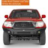 imageHooke Road Tacoma Front Bumper for 20052011 Toyota Tacoma 2nd Gen Truck Offroad Full Width Steel Bumper wRemovable Skid Plate amp DRing Mounts