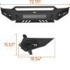 imageHooke Road Tacoma Front Bumper for 20052011 Toyota Tacoma 2nd Gen Truck Offroad Full Width Steel Bumper wRemovable Skid Plate amp DRing Mounts