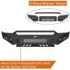 imageHooke Road Tacoma Front Bumper for 20052011 Toyota Tacoma 2nd Gen Truck Offroad Full Width Steel Bumper wRemovable Skid Plate amp DRing Mounts