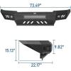 imageHooke Road Tacoma Front Bumper for Toyota Tacoma 2nd Gen 20052011 Pickup Truck Full Width Offroad Steel Bumper wSkid Plate amp LED Lights