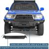 imageHooke Road Tacoma Front Winch Bumper Full Width Offroad Bumper for Toyota Tacoma 2005 2006 2007 2008 2009 2010 2011 Pickup Trucks wSkid Plate amp License Plate Mount