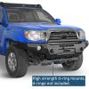 imageHooke Road Tacoma Front Winch Bumper Full Width Offroad Bumper for Toyota Tacoma 2005 2006 2007 2008 2009 2010 2011 Pickup Trucks wSkid Plate amp License Plate Mount