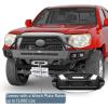 imageHooke Road Tacoma Front and Rear Bumper Set for 20052011 Toyota Tacoma 2nd Gen Pickup Truck Rock Crawler Offroad Bumpers with Winch Plate Skid Plate Recovery Mounts amp LED Lights