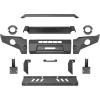 imageHooke Road Tacoma Full Width Front Bumper and Rear Bumper Combo Offroad Bumper Guard wWinch Plate Dring Mounts Kit for 20052011 Toyota Tacoma