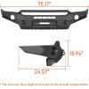 imageHooke Road Tacoma Full Width Front Bumper and Rear Bumper Combo Offroad Bumper Guard wWinch Plate Dring Mounts Kit for 20052011 Toyota Tacoma