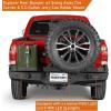imageHooke Road Tacoma Full Width Front Winch Bumper amp Rear Bumper wTire Carrier Compatible with Toyota Tacoma 20052011 2nd Gen Pickup Truck