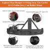 imageHooke Road Tacoma Full Width Front Winch Bumper amp Rear Bumper wTire Carrier Compatible with Toyota Tacoma 20052011 2nd Gen Pickup Truck