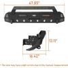 imageHooke Road Tacoma Steel Front Bumper amp Full Width Rear Bumper Kit for Toyota Tacoma 3rd Gen 2016 2017 2018 2019 2020 2021 2022 2023