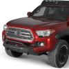 imageHooke Road Tacoma Stubby Front Bumper amp Full Width Rear Bumper Kit for 20162023 Toyota Tacoma 3rd Gen Pickup Truck Textured Black Offroad Steel Bumpers wLED Lights amp Dring Mounts