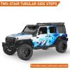 imageHooke Road Wrangler JL Side Step Nerf Bars 2Stair Running Boards for 20182026 Jeep Wrangler JL 4 Doors Only 73 Drop Down Steps Body Armor Guard Rock Slider Rails