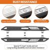 imageHooke Road Wrangler JL Side Step Nerf Bars 2Stair Running Boards for 20182026 Jeep Wrangler JL 4 Doors Only 73 Drop Down Steps Body Armor Guard Rock Slider Rails