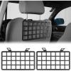 imageHooke Road 2PCS Tacoma MOLLE Panel Seat Headrest Storage Metal Shelf for Toyota Tacoma 20052023 2nd amp 3rd Gen Pickup Truck Black Steel