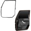 imageHooke Road Front Full Door Weatherstrip Seal Right Passenger Side for 20072018 Jeep Wrangler JK Rubber Sealing Strip OEM Replacement 55395274AW
