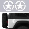 imageHooke Road Star Bumper Sticker Body Truck Cars Decals Decoration for Jeep Wrangler YJ TJ JK JL Gladiator Tundra Tacoma F150 RAM Pickup Trucks All Cars  White 63inches