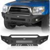 imageHooke Road Tacoma Front Bumper for 20052011 Toyota Tacoma 2nd Gen Truck Offroad Full Width Steel Bumper wRemovable Skid Plate amp DRing Mounts