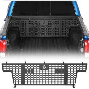 imageHooke Road Tacoma Front Bed MOLLE Panel Cargo Rack for 20052023 Toyota Tacoma  Solid Steel Luggage Security Storage Truck Organizer