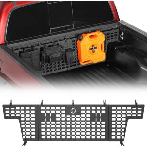 imageHooke Road Tacoma Front Truck Bed MOLLE Panel System Cargo Rack for 20052023 Toyota Tacoma 2nd amp 3rd Gen Steel Storage for Gear Organization amp Overlanding NoDrill BoltOn
